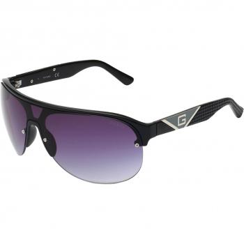 Guess GF5066 Shiny Black Gradient Smoke Women's Sunglasses One Size