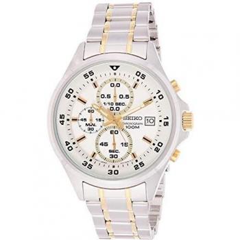 Seiko Mens Chronograph Quartz Watch with Stainless Steel Strap SKS629P1