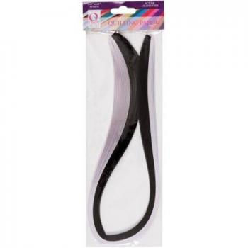 Qcraft 3 mm 100 Piezas Lazos de Papel Tira de Papel Deluxe, Negro/Blanco