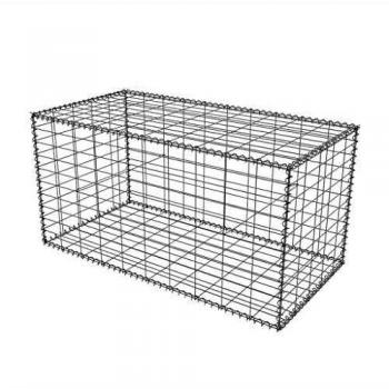 vidaXL Gabion Basket Steel 100x50x50cm Outdoor Garden Basket Wall Wire Fence
