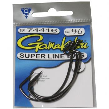 Gamakatsu Superline Offset Extra Wide Gap Worm Hook-4 Per Pack