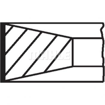 Juego de segmentos de pistón MAHLE ORIGINAL 003 16 N0