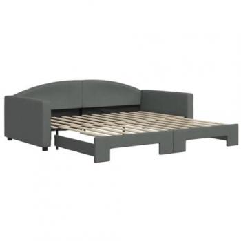 Sofá cama nido tela gris oscuro 100x200 cm