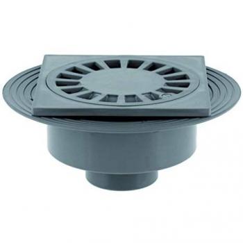 Caldereta Sifónica Extensible Vertical Jimten S-247 Diámetro 110mm Rejilla PVC 110x200x200