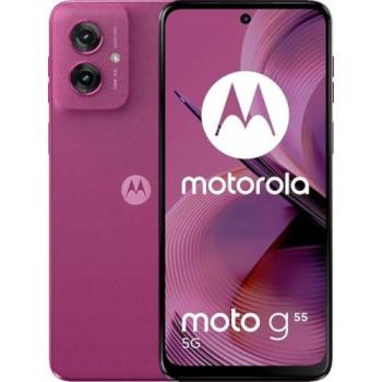 Smartphone Motorola Moto G55 5G, 8GB RAM, 256GB Almacenamiento, Pantalla de 6.49, Doble SIM, Color Púrpura Crepuscular