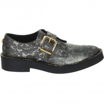 Mocasines planos de puntera redonda para mujer Guess FLANB4LAC13 en color negro