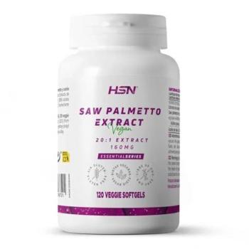 Extracto de Saw Palmetto 160mg - Serenoa repens | 120 Perlas Vegetales - 85% Ácidos Grasos (Ácido Oleico y Ácido Laurico) - 20x Más Concentrado | No
