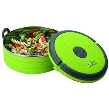 Jata Hogar Porta ALIMENTO, Acero Inoxidable, Verde, 2 cm