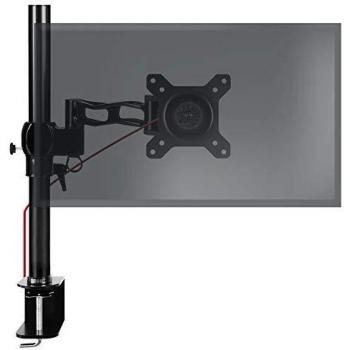 Duronic DM351X2 BK Brazo para Monitor de 13 a 27 | 10 kg máx por Pantalla | 2 Brazos Extensibles VESA 75 y 100 Movimiento Lateral 180° | Altura Ajustable y Cabezal Giratorio 360° e Inclinable ± 15°