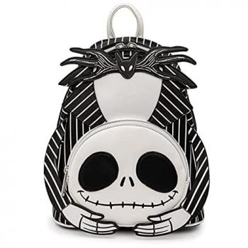 Mochila Loungefly Disney Pesadilla Antes de Navidad Jack Skellington 26 cm, Bolsos Peluche, Multicolor