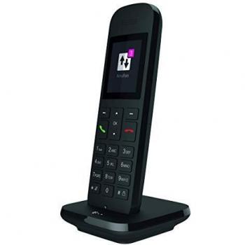 Deutsche Telekom Teléfono fijo Speedphone 12 en negro inalámbrico | Para usar con enrutadores actuales con interfaz DECT-CAT-IQ