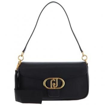 Liu Jo Trendy Women's Shoulder Bag with Flap Pocket, Black, Size: ONE SIZE