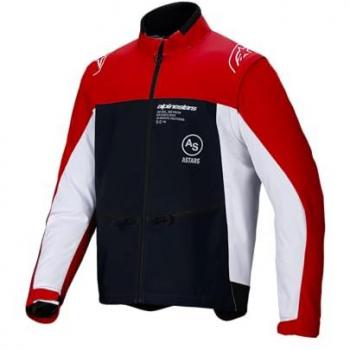 Alpinestars Lite-Dura Softshell Chaqueta de motocross para Enduro - Negro Blanco Rojo (XL)