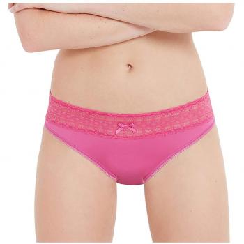 Variance 99618-MJ6 Women's Les Quotidiens Black-Pink-Multicolour Solid Colour Knickers Panty 3 Pack Brief M/L