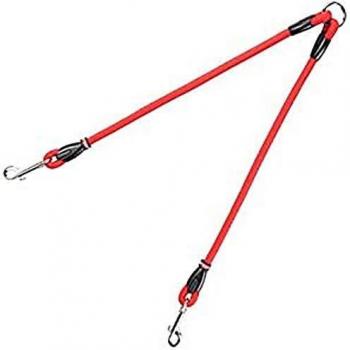 Arppe 4078010001 Acople para Dos Perros Cordón, Rojo