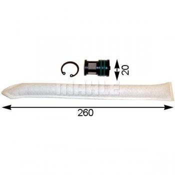 Secador de aire acondicionado MAHLE Aftermarket AD 75 000S para TOYOTA Land Cruiser, HONDA CR-V, Jazz y MITSUBISHI Montero, Pajero, Shogun; incluye filtro deshidrat