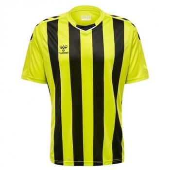 Camiseta de Manga Corta Hummel hmlCORE XK Rayas para Hombre, Transpirable y de Secado Rápido, Talla XL