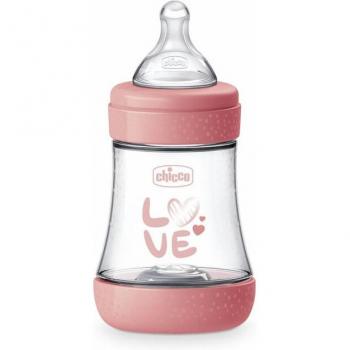 Chicco Perfect Baby Bottle 0M+ Silicone Pink 150ml