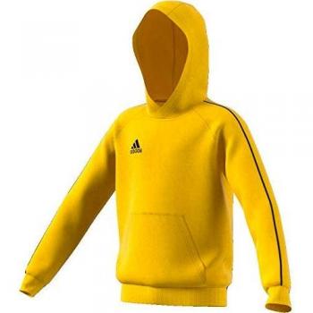 adidas Core 18 Hoody Sudadera con Capucha, Niños, Yellow/Black, 128