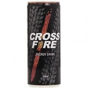 Cross Fire Power - Bebida Energética de Alta Cafeína - 250g - Paquete de 24 Unidades