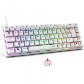 Teclado Gamer Mecánico Filaire RGB Blanco - The G-Lab KEYZ TITAN (Switch Rojo)