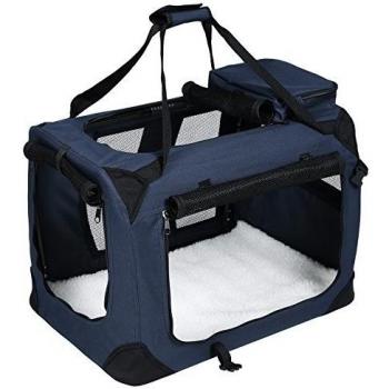 FEANDREA Transportín de Perros, Bolsa de Perros, 70 x 52 x 52 cm, Azul Oscuro