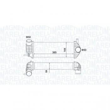 Intercooler MAGNETI MARELLI 351319204480 de alto rendimiento