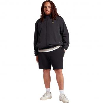 Lyle & Scott Men's Zip Through Hooded Jacket Plus - Black - Size: 5XL