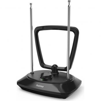 Antena de TV Interior Hama 221082 DVB-T/DVB-T2 Negra