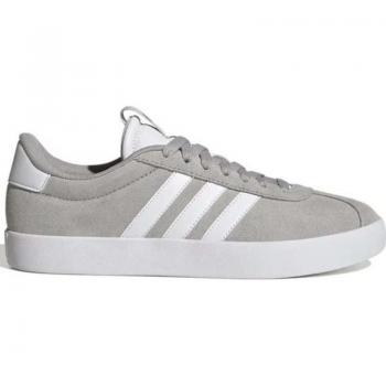 Zapatillas adidas VL Court 3.0 mujer, deportivas para mujer en color gris, modelo ID6280, diseño moderno con detalles en blanco y plateado