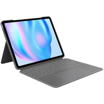 Logitech Combo Touch Custodia con Teclado Retroiluminada QWERTY Italiano para iPad Air 13 (M2/M3) - Grigio