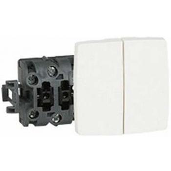 Legrand oteo - Combinación doble interruptor con visor serie cuadrada oteo