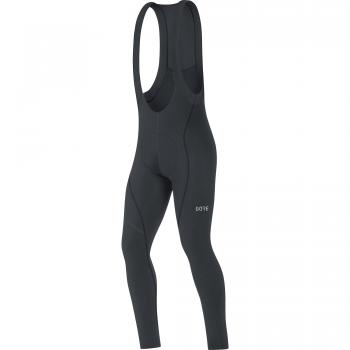 Gore Men's C3 Thermal Bib Tights - Black/Neon, Size M