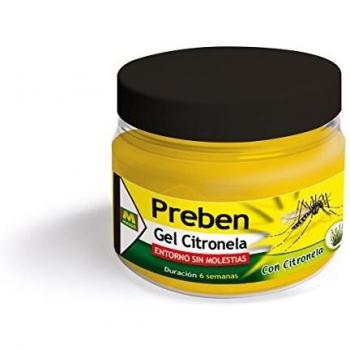 Preben 231267 Gel con citronela, Amarillo, 7.5x6.5x7.5 cm