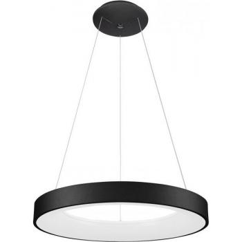 Lámpara colgante moderna Giulia Black - Lámpara colgante led moderna negra, blanco cálido 3000K, 2750lm