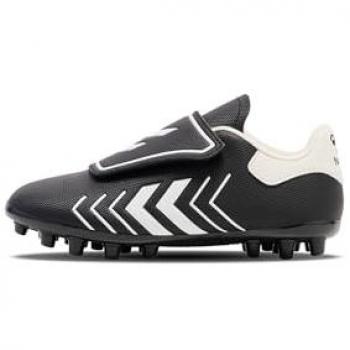 Botas de fútbol para niños Hummel Hattrick MG, características: color blanco y negro, talla 29 EU