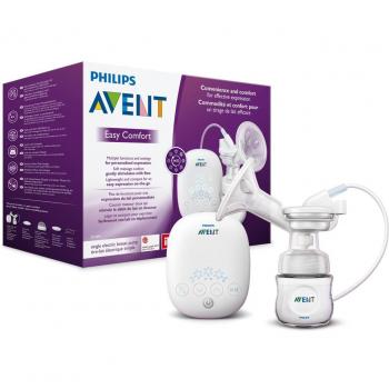 Philips Avent SCF301/02 - Sacaleches, extractor de leche eléctrico confortable, ligero y compacto, con temporizador
