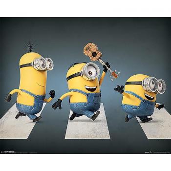 Póster Pyramid International Abbey Road Minions