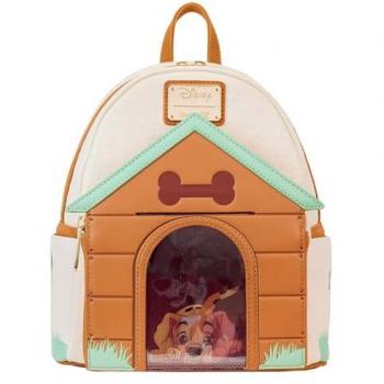 Mochila lenticular I Heart Dogs Disney Loungefly 26cm, multicolor, semi piel