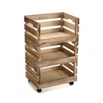 SuskaRegalos-Carro DE Cocina Madera Natural
