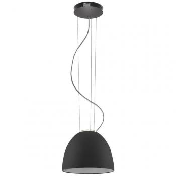 Lámpara Colgante LED Artemide Nur Mini, Antracita, Aluminio y Cristal, 28.5 x 36.6 cm