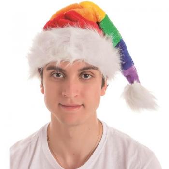 Gorro de Papá Noel Arco Iris