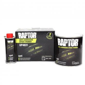Imprimación Epoxi Anticorrosiva Raptor 2K Gris 1.5L con Endurecedor