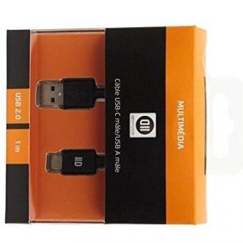 Cable USB-C 2.0 a USB A macho de 3m - negro - Conecta dispositivos USB A a USB-C