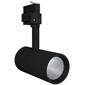 Foco LED de Carril TRACKLIGHT SPOT D75 25W 1900lm 4000K Negro con Alta Reproducción de Color