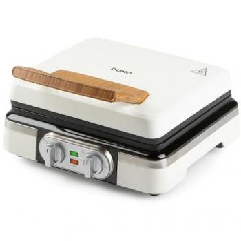 Plancha para Gofres DOMO WAFFELEISEN - Blanco - 1520W - Doble Gofre XL