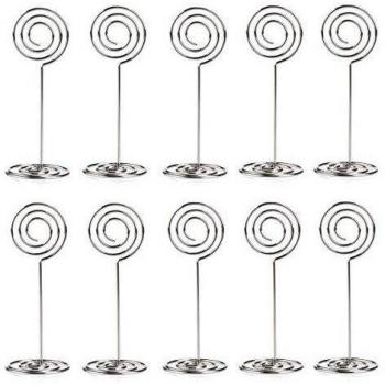 ULTNICE 10pcs Swirl mesa foto porta está parado para bodas fiestas reuniones