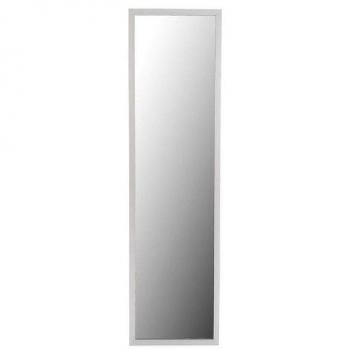 Espejo de Cristal con Marco Blanco Natural de 30x120 cm