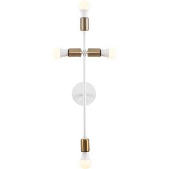 Aplique de pared WELLHOME, Estructura de metal Color Blanco