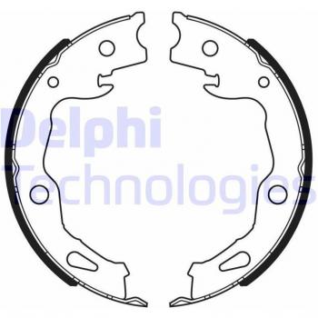 Juego de zapatas de frenos DELPHI LS2186, kit de frenos de tambor